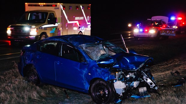 Violente collision sur le boulevard Sir-Wilfrid-Laurier à Saint-Basile-le-Grand